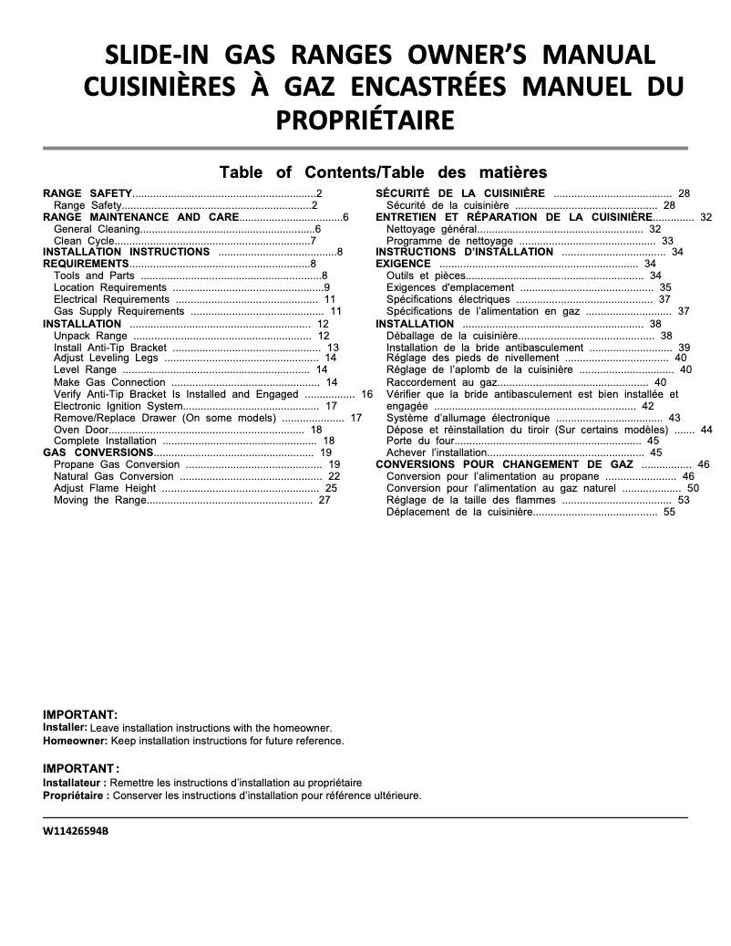 Page 1 de la notice Informations de garantie Whirlpool WEG745H0LZ