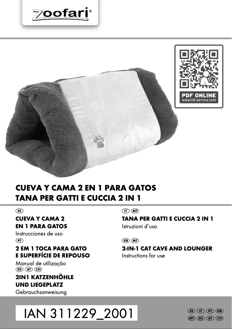 Page 1 de la notice Manuel utilisateur Zoofari IAN 311229