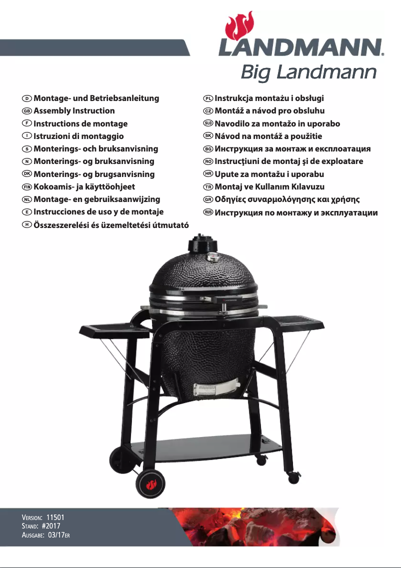Page n°1 - Manuel utilisateur Landmann Big 11501
