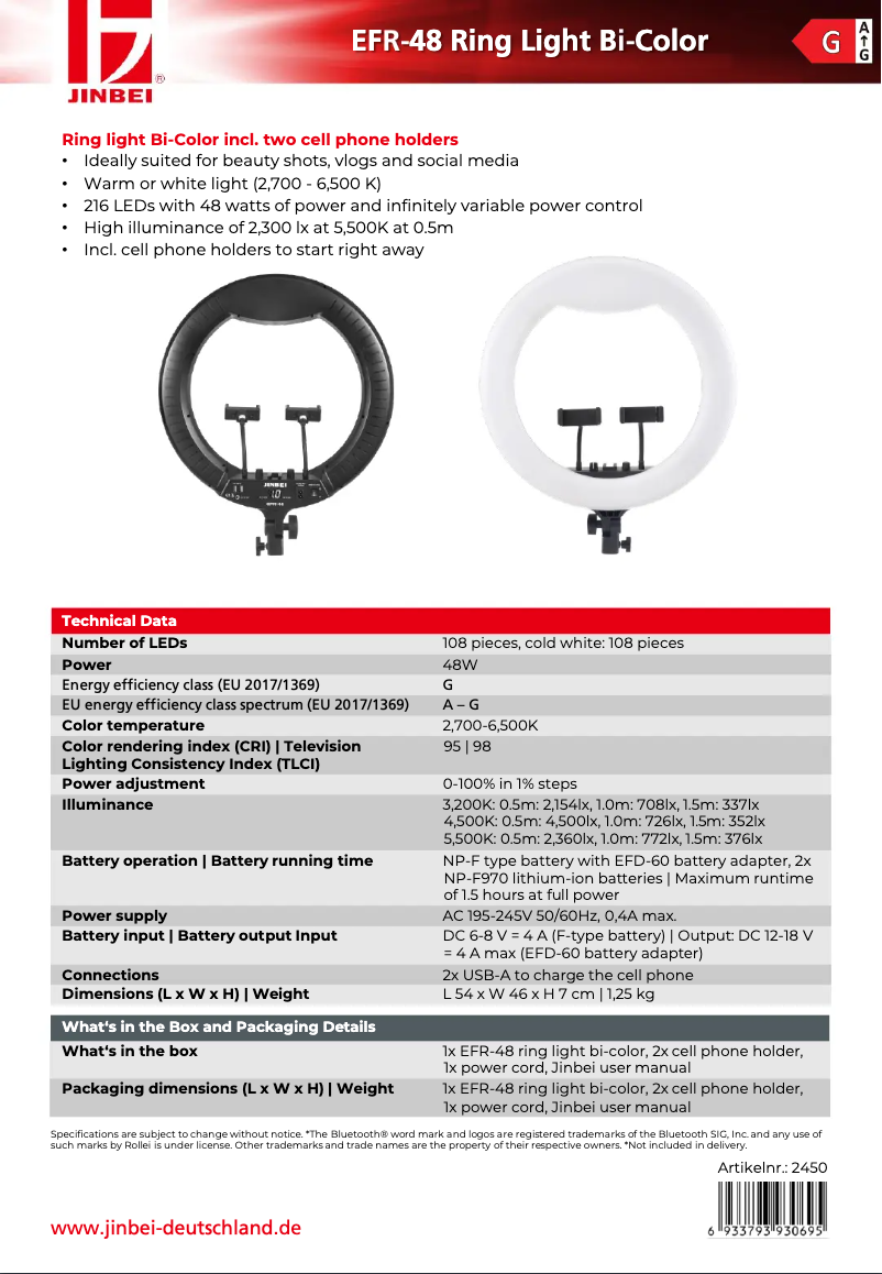 Image de la première page du manuel de l'appareil EFR-48