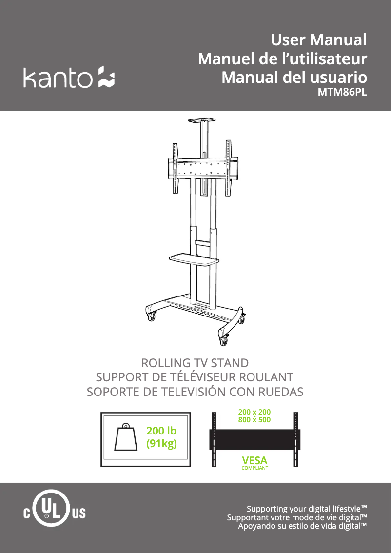 Image de la première page du manuel de l'appareil MTM86PL
