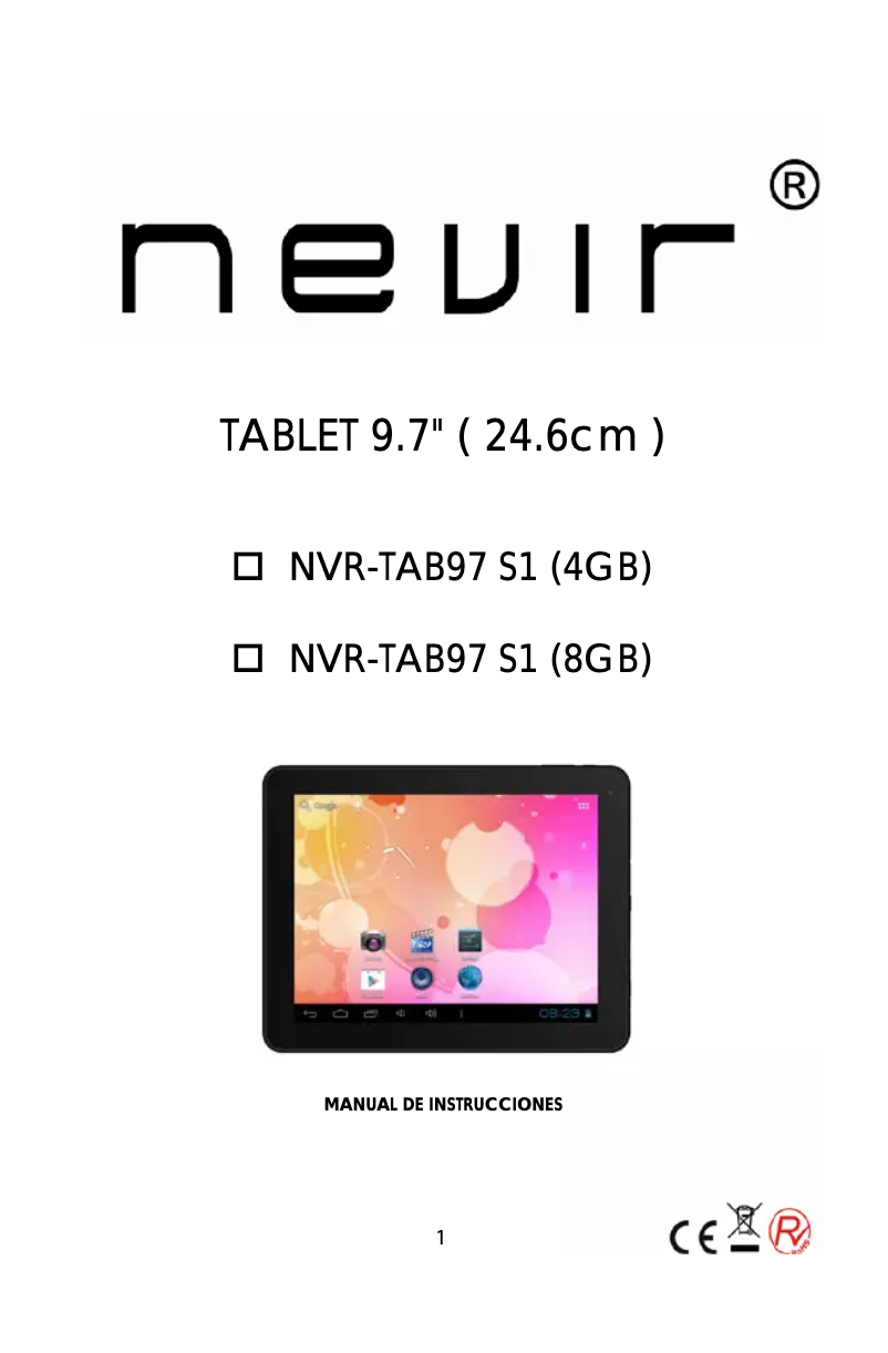 Page n°1 - Manuel utilisateur Nevir NVR-TAB97 S1 (8GB)