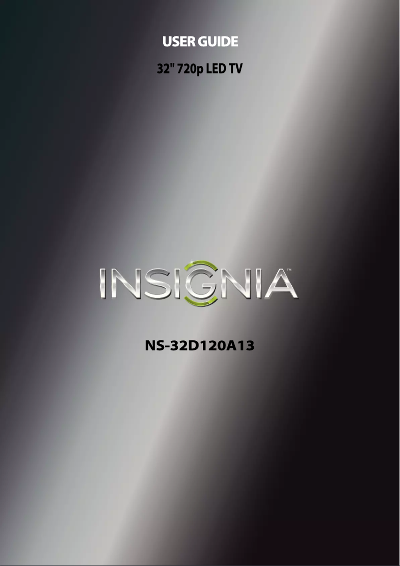 Page n°1 - Manuel utilisateur Insignia NS-32D120A13