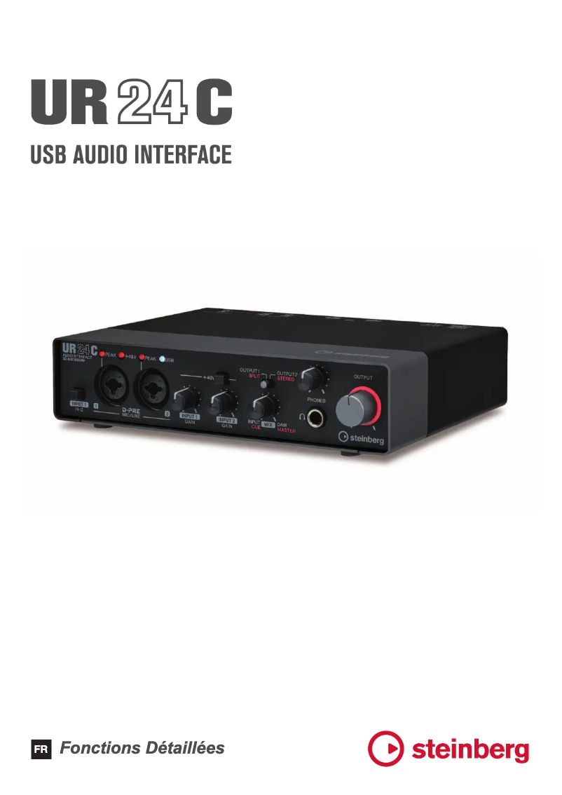 Page 1 de la notice Manuel utilisateur Steinberg UR24C