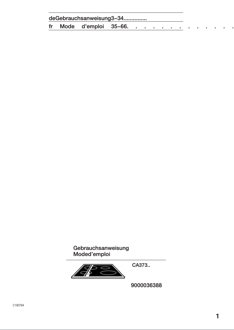 Page n°1 - Manuel utilisateur Constructa CA37350