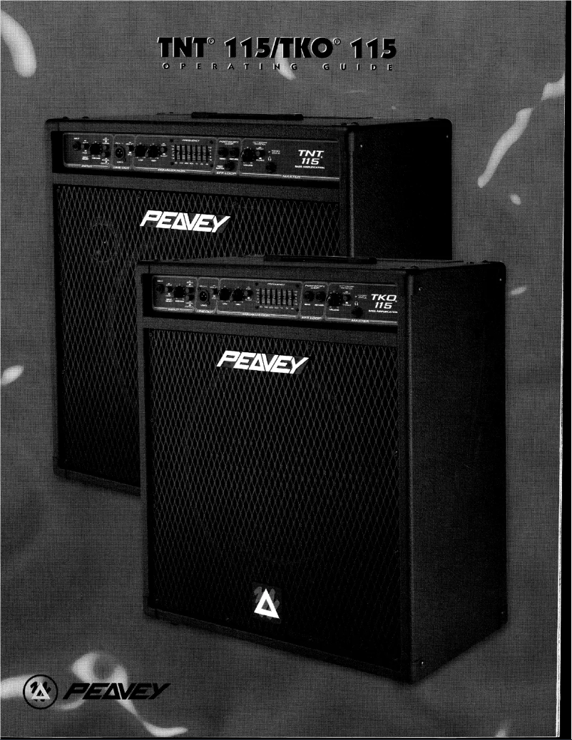 Page n°1 - Manuel utilisateur Peavey TKO 115