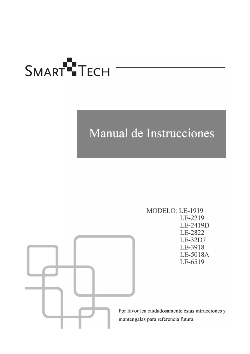 Page n°1 - Manuel utilisateur Smart Tech LE-32D7