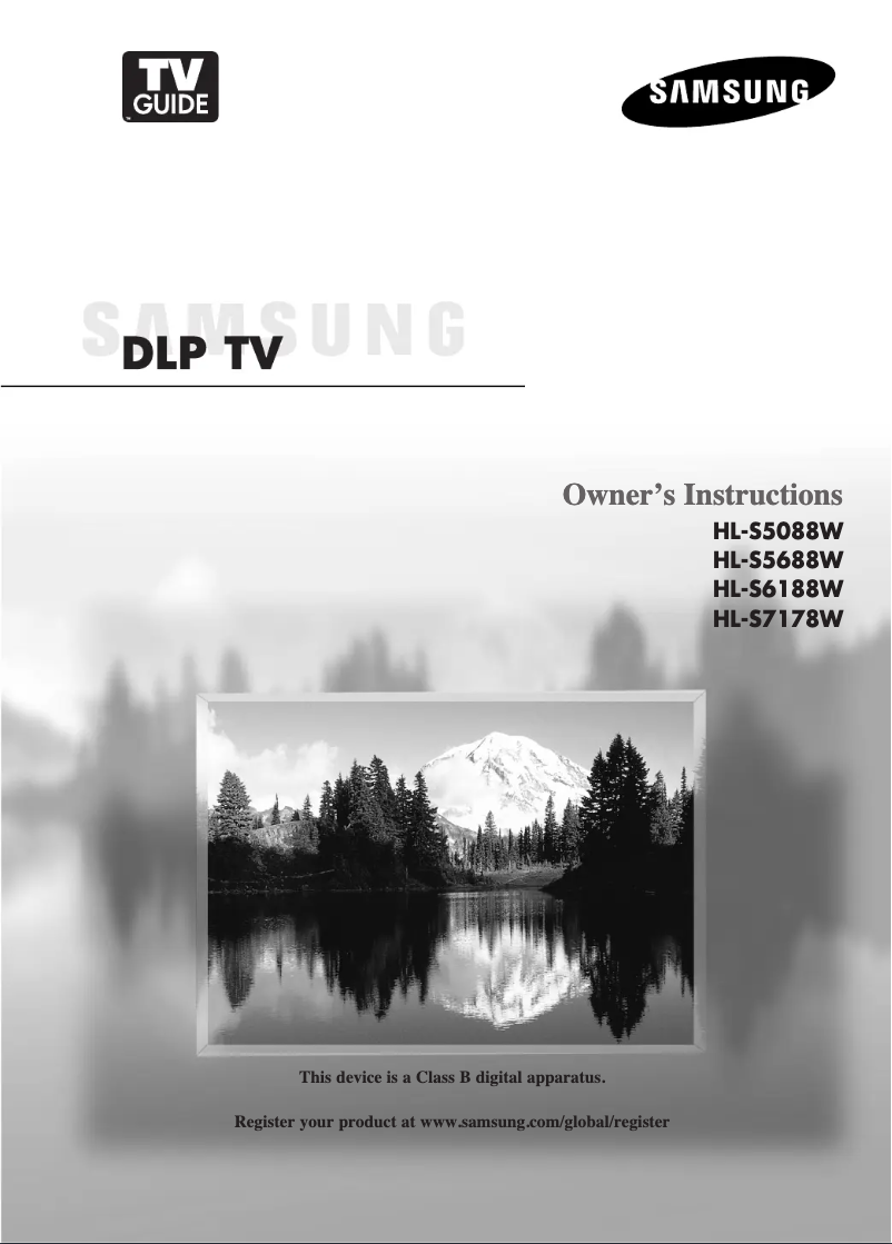 Image de la première page du manuel de l'appareil HL-S5088W