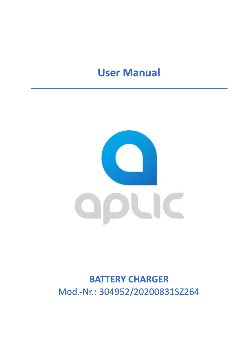 Page n°1 - Manuel utilisateur Aplic 304952