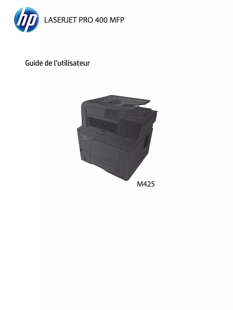 Page n°1 - Manuel utilisateur HP LaserJet Pro 400 MFP M425