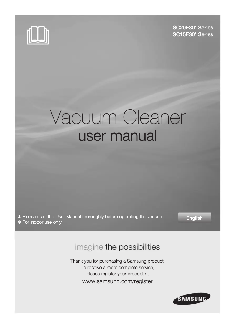 Page n°1 - Manuel utilisateur Samsung VC15F30WE