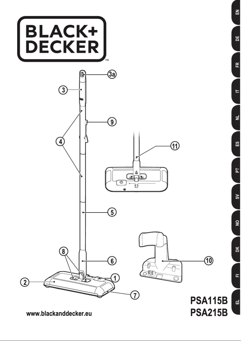 Page n°1 - Manuel utilisateur Black & Decker Rolveger PSA115B