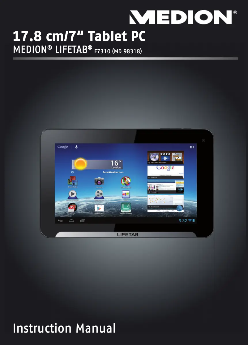 Page n°1 - Manuel utilisateur Medion Lifetab E7310