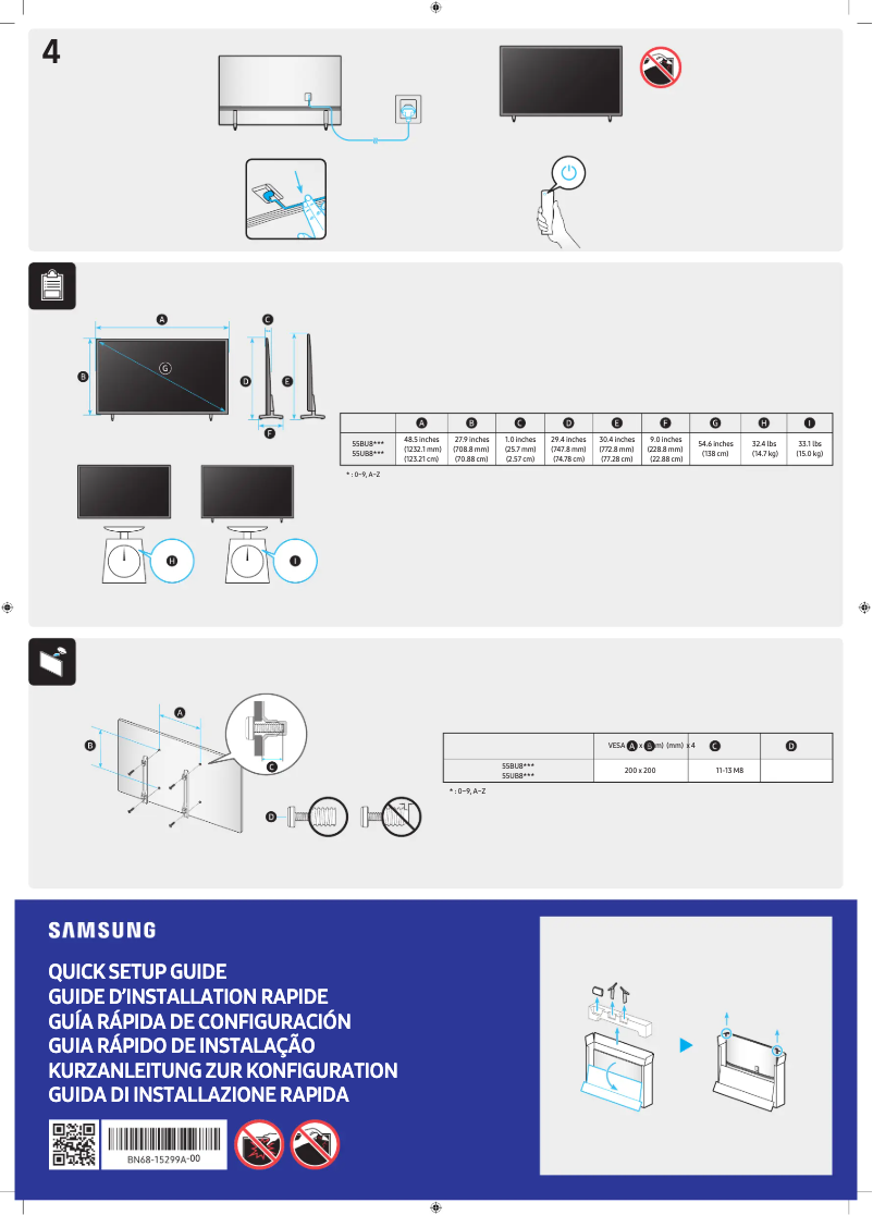 Página 1 del manual Manual de usuario Samsung UN55BU8000P