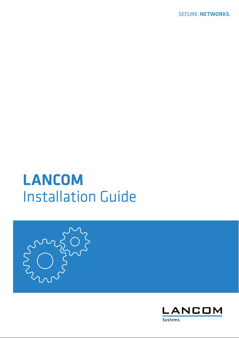 Page n°1 - Manuel utilisateur Lancom ISG-1000