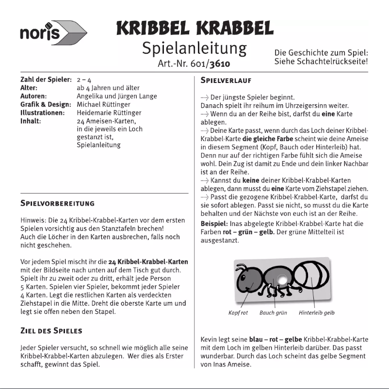 Page 1 de la notice Manuel utilisateur Noris Tingle Tangle