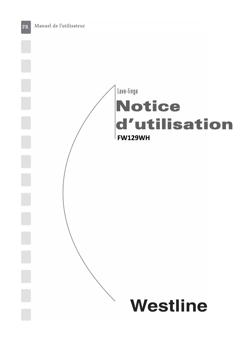 Page 1 de la notice Manuel utilisateur Westline FW129WH
