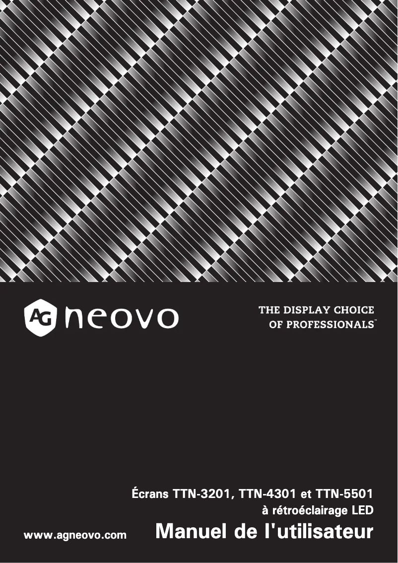 Página 1 del manual Manual de usuario AG Neovo TTN-3201