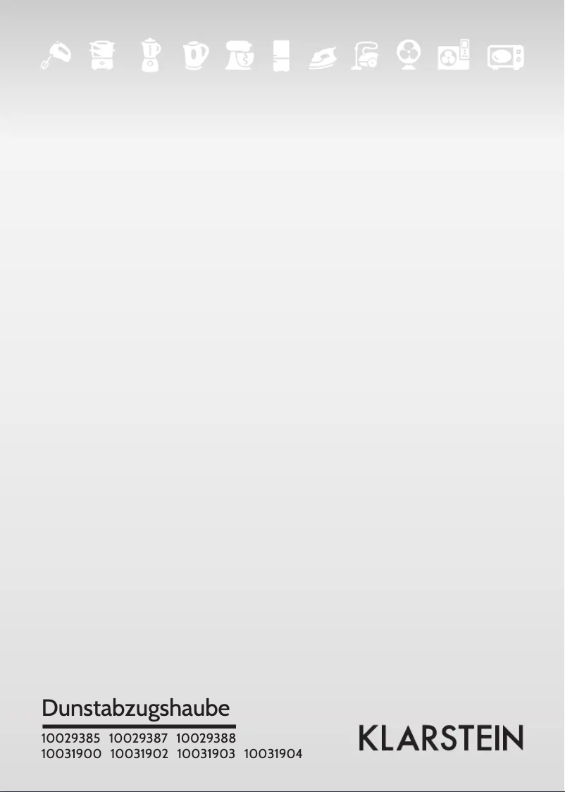 Page 1 de la notice Manuel utilisateur Klarstein 10031903