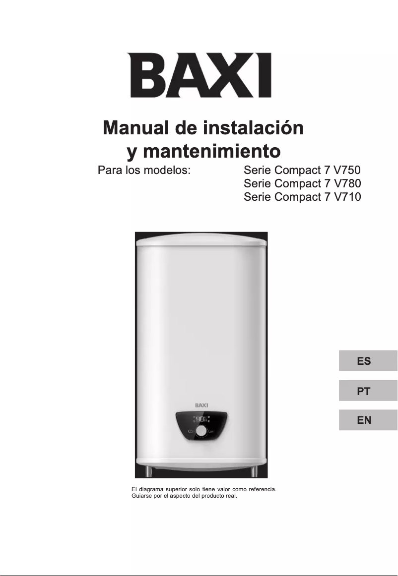 Image de la première page du manuel de l'appareil Serie Compact 7 V750