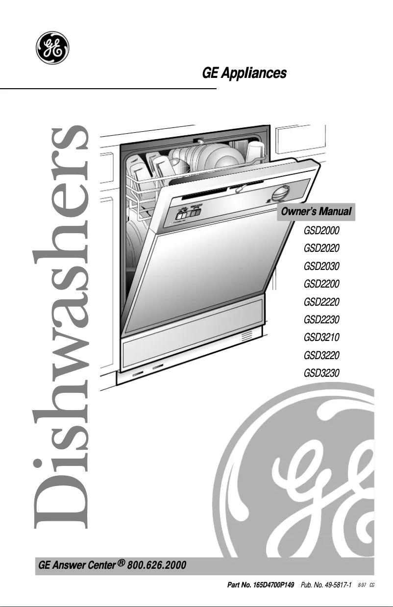 Image de la première page du manuel de l'appareil GSD2200ZWH