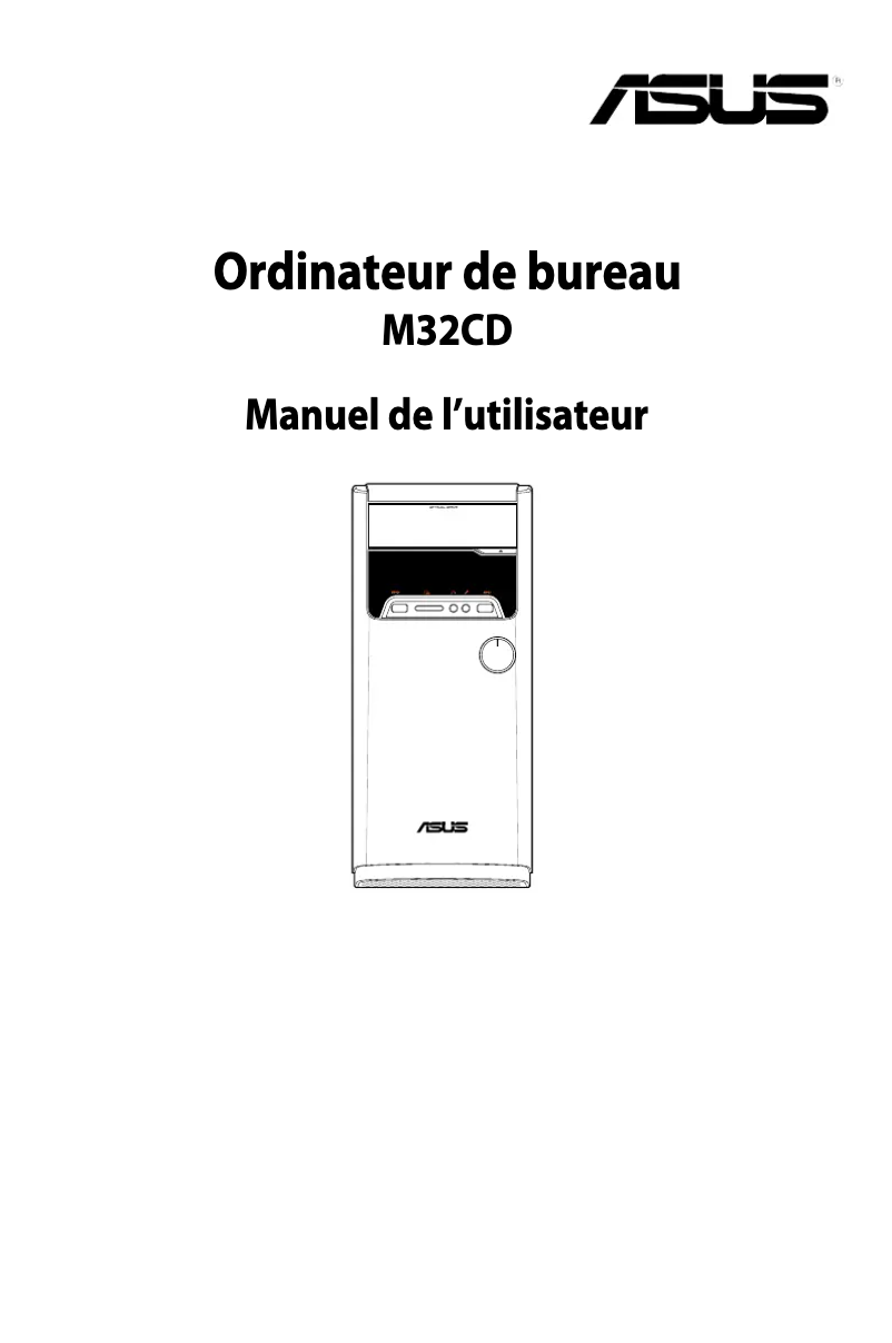 Page 1 de la notice Manuel utilisateur Asus VivoPC M32CD-CH056T