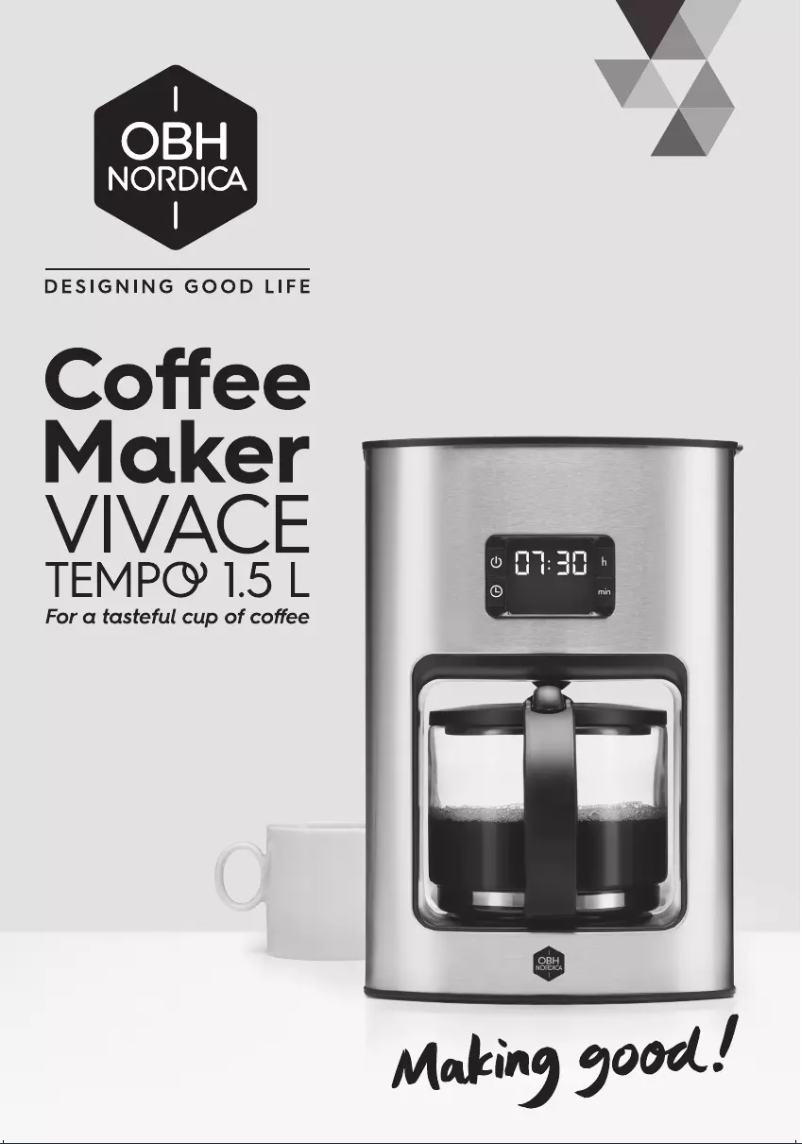 Page 1 de la notice Manuel utilisateur OBH Nordica Vivace Tempo