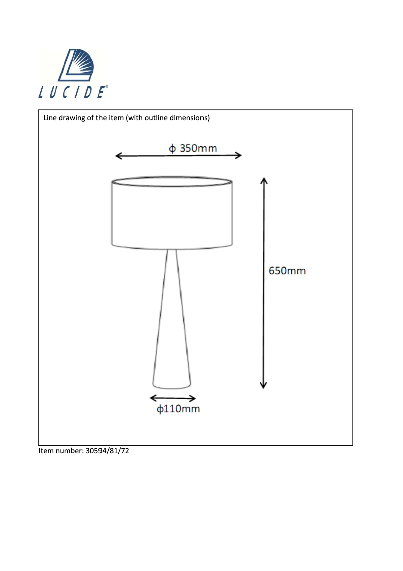 Image de la première page du manuel de l'appareil Conos 30594/81/72
