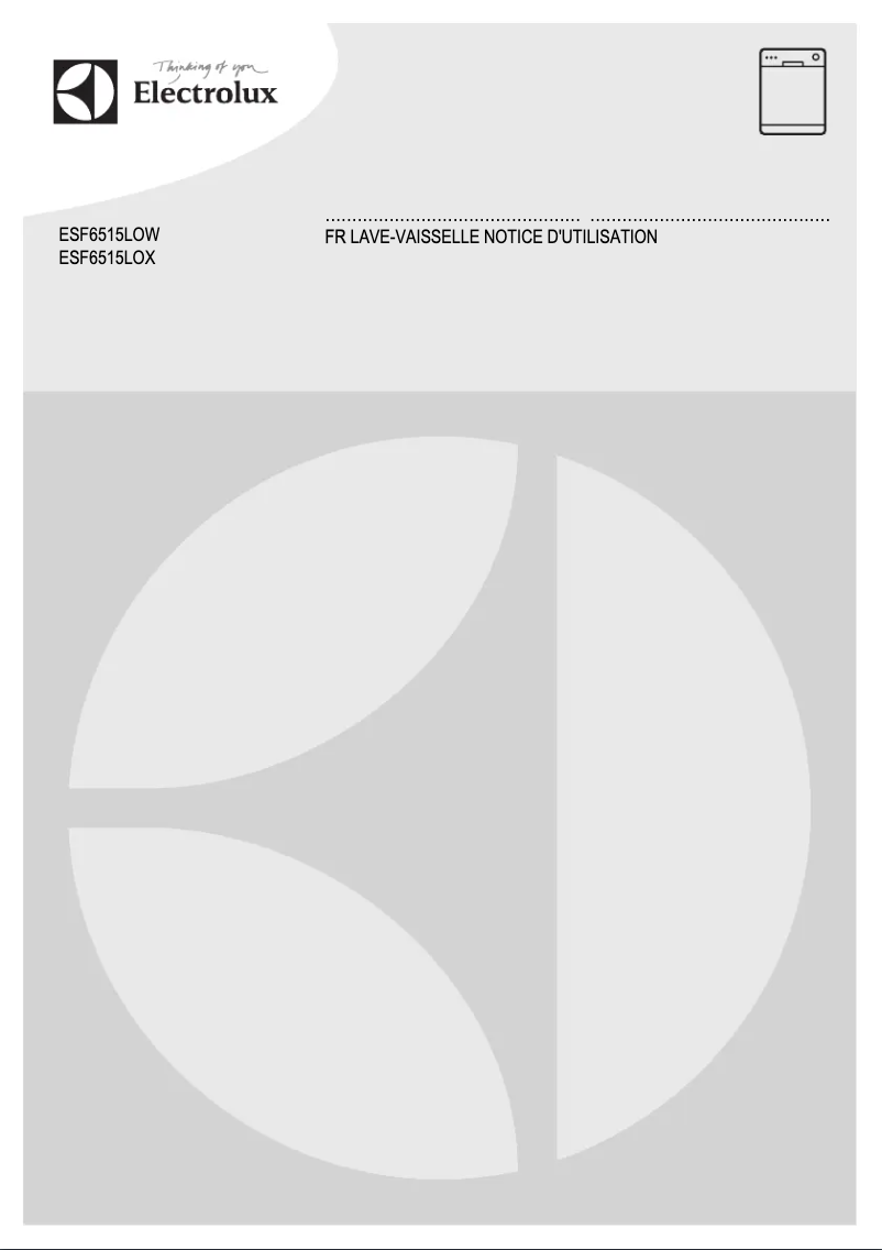 Page n°1 - Manuel utilisateur Electrolux ESF6515LOX