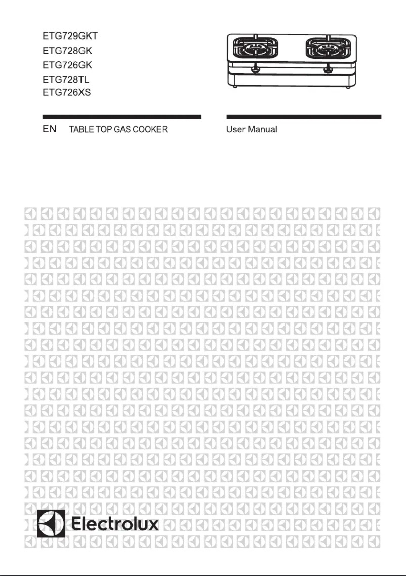 Image de la première page du manuel de l'appareil ETG726BXS