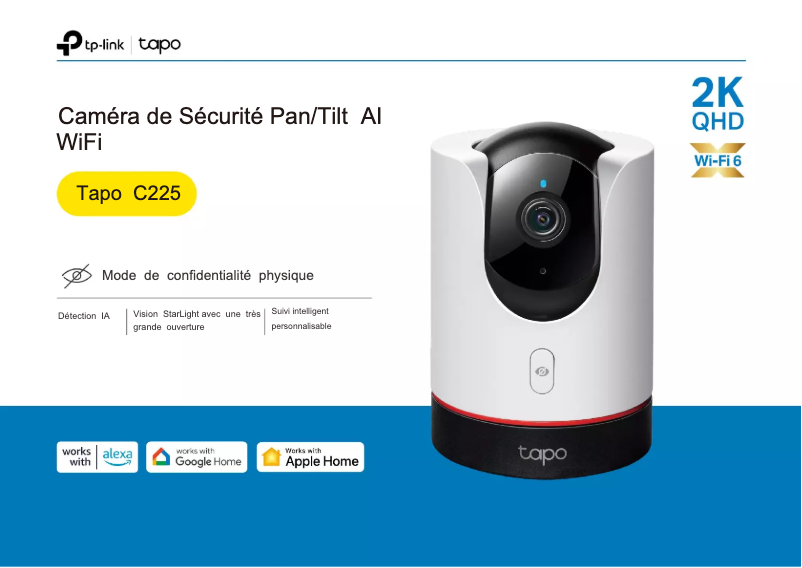 Page 1 de la notice Manuel utilisateur TP-Link Tapo C225