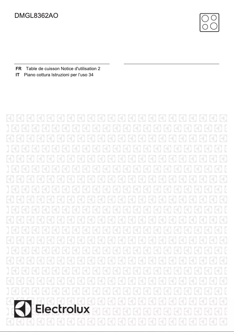 Page 1 de la notice Fiche technique Electrolux DMGL8362AO
