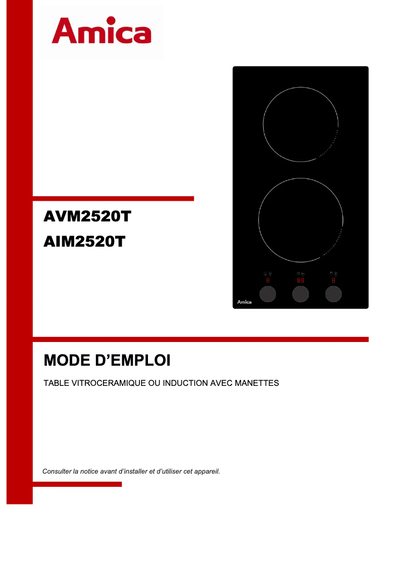 Image de la première page du manuel de l'appareil AIM2520T