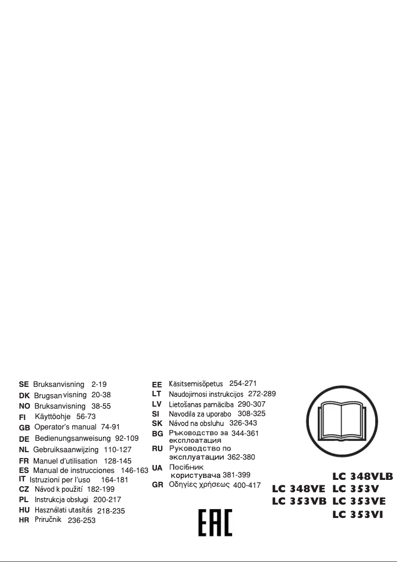 Image de la première page du manuel de l'appareil 353