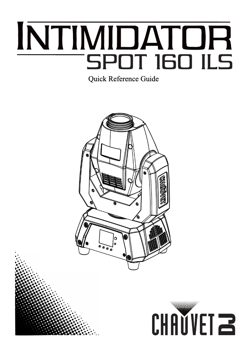 Page n°1 - Manuel utilisateur Chauvet Intimidator Spot 160