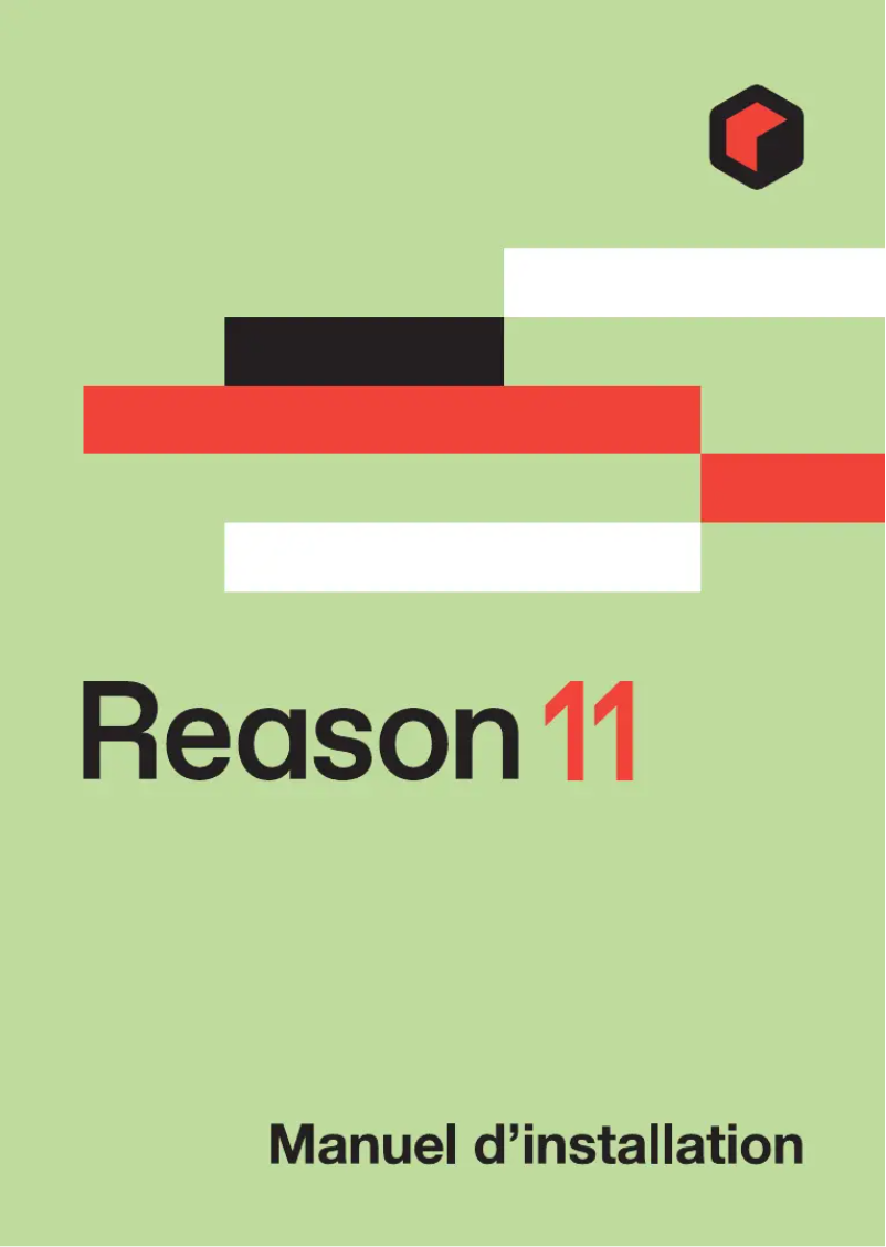 Image de la première page du manuel de l'appareil Reason 11.2