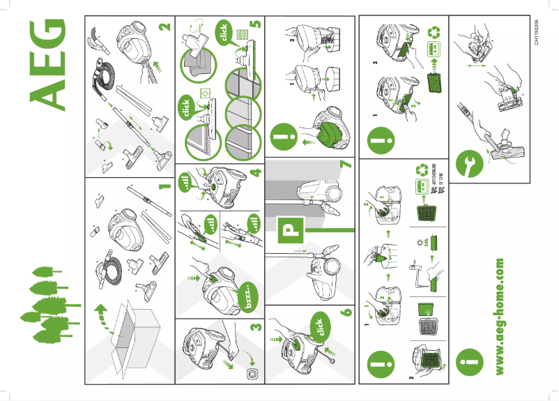 Page 1 de la notice Manuel utilisateur AEG LX5-1-LR-P