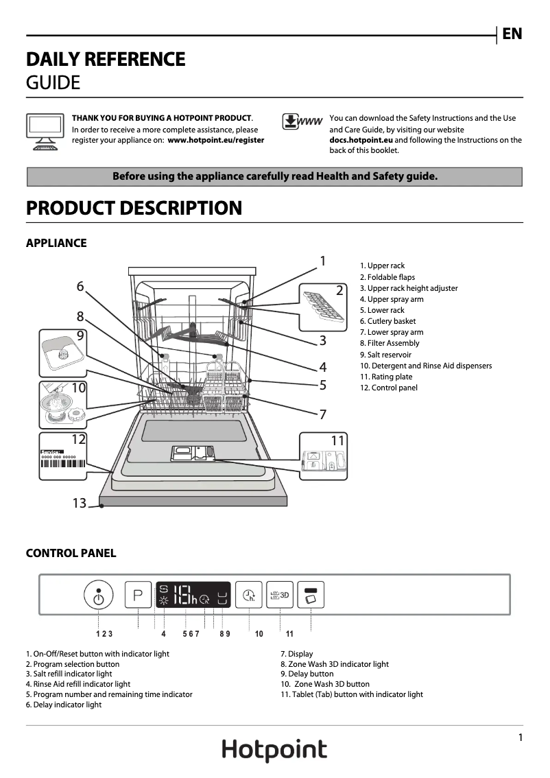 Image de la première page du manuel de l'appareil HIO 3T221 WG C E UK