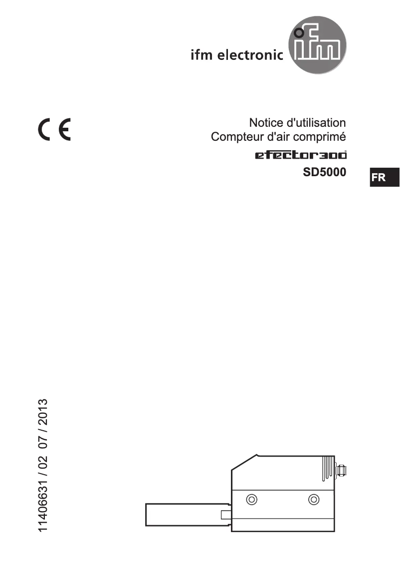 Page n°1 - Manuel utilisateur IFM SD5000