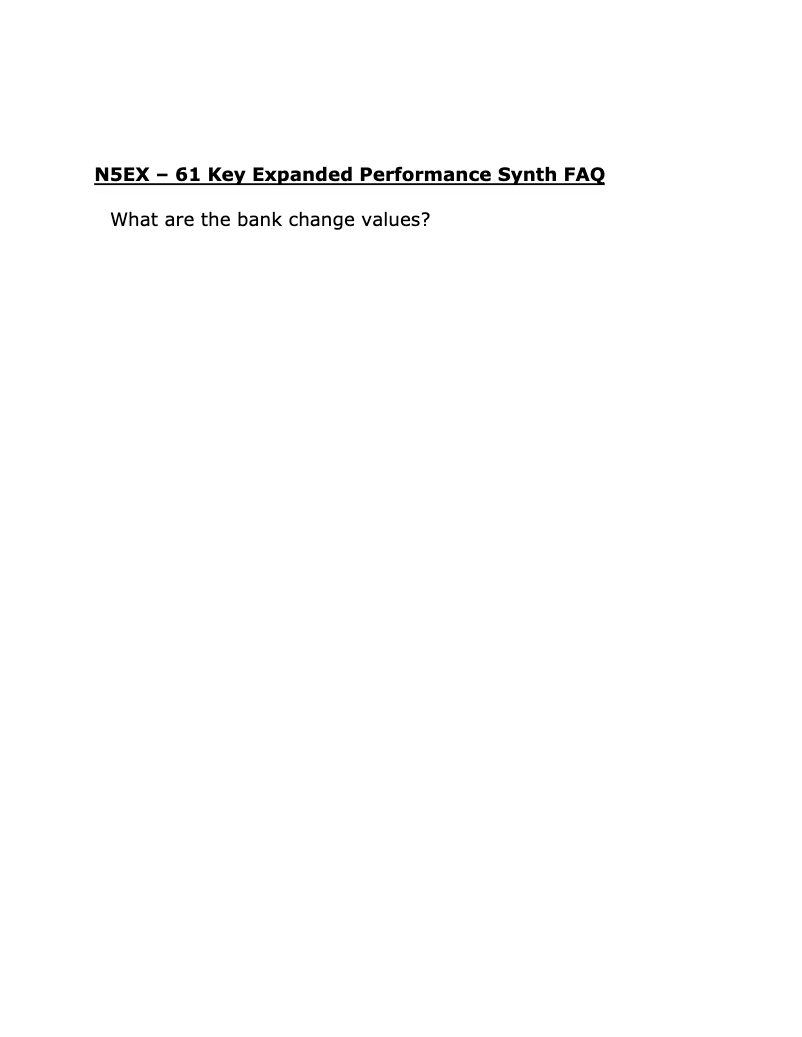 Page n°1 - FAQ Korg N5EX