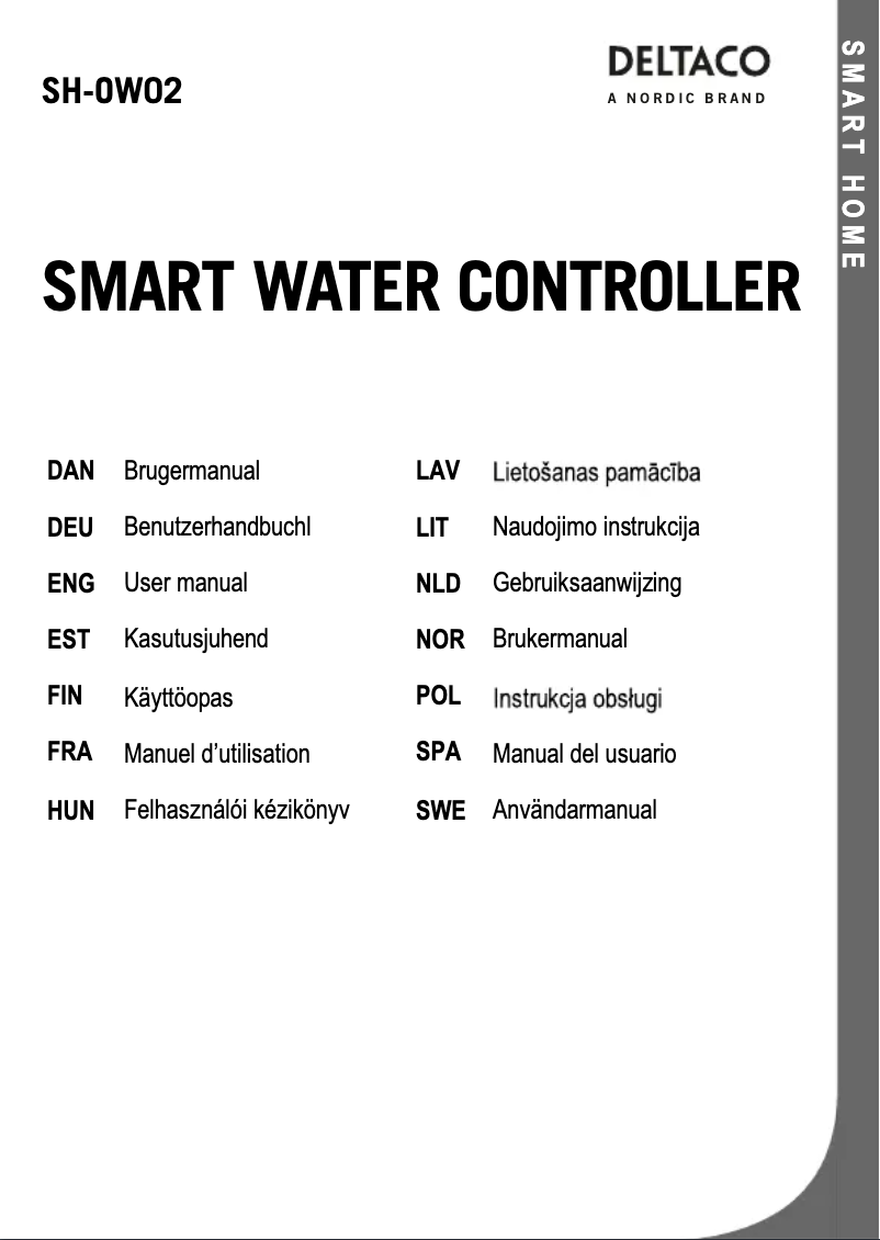 Page 1 de la notice Manuel utilisateur Deltaco SH-OW02