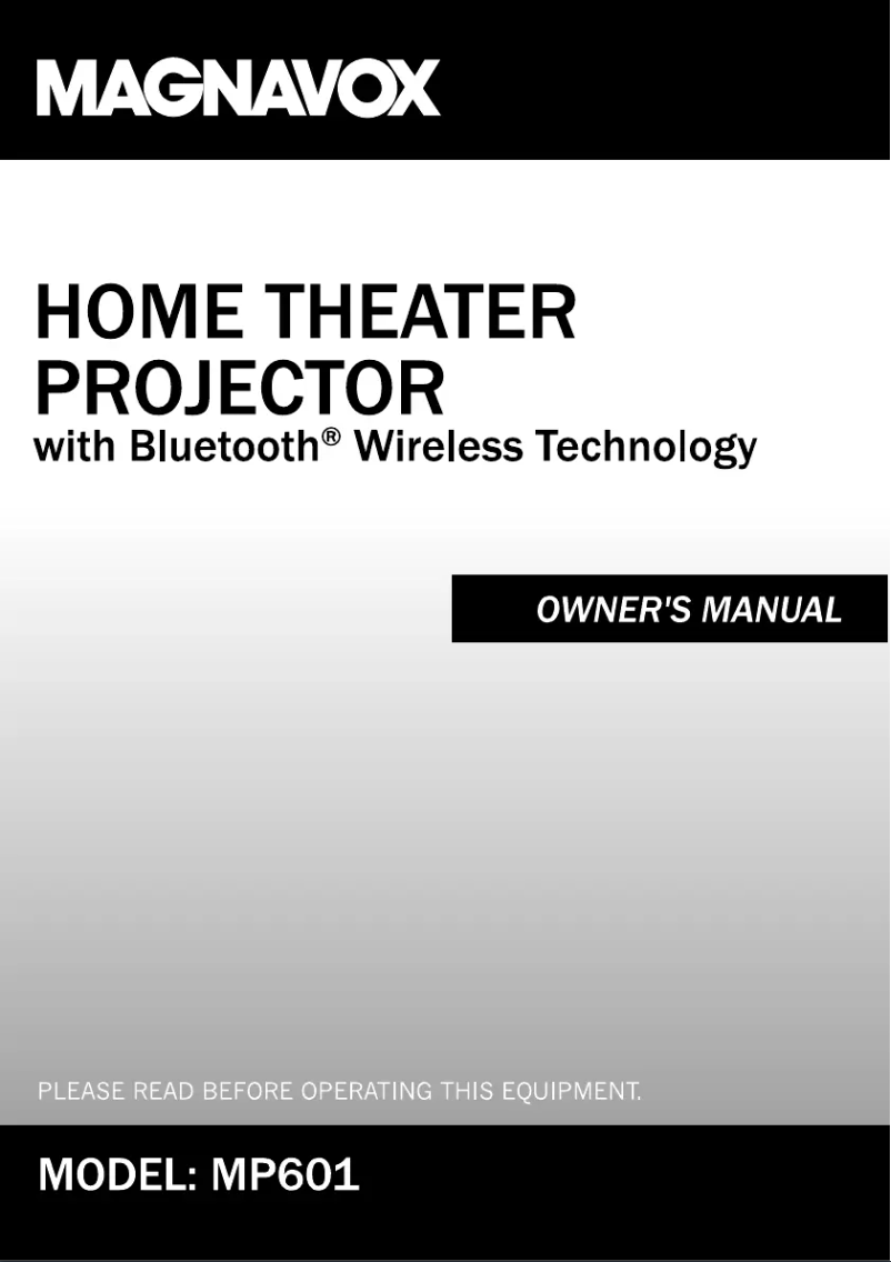 Image de la première page du manuel de l'appareil MP601