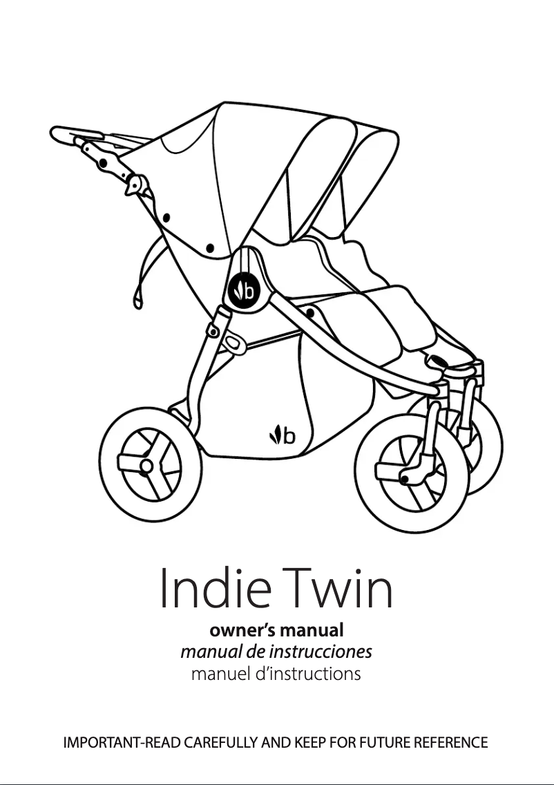 Page 1 de la notice Manuel utilisateur Bumbleride Indie Twin (2024)