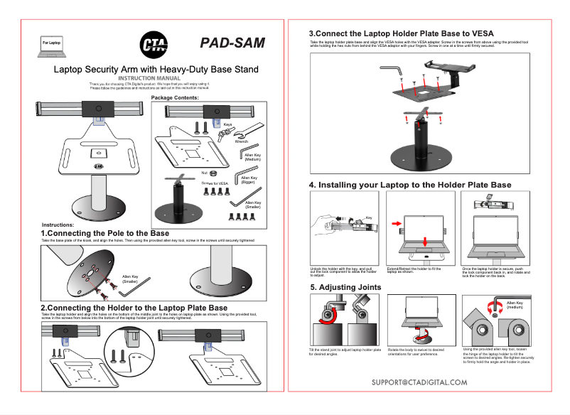 Image de la première page du manuel de l'appareil PAD-SAM