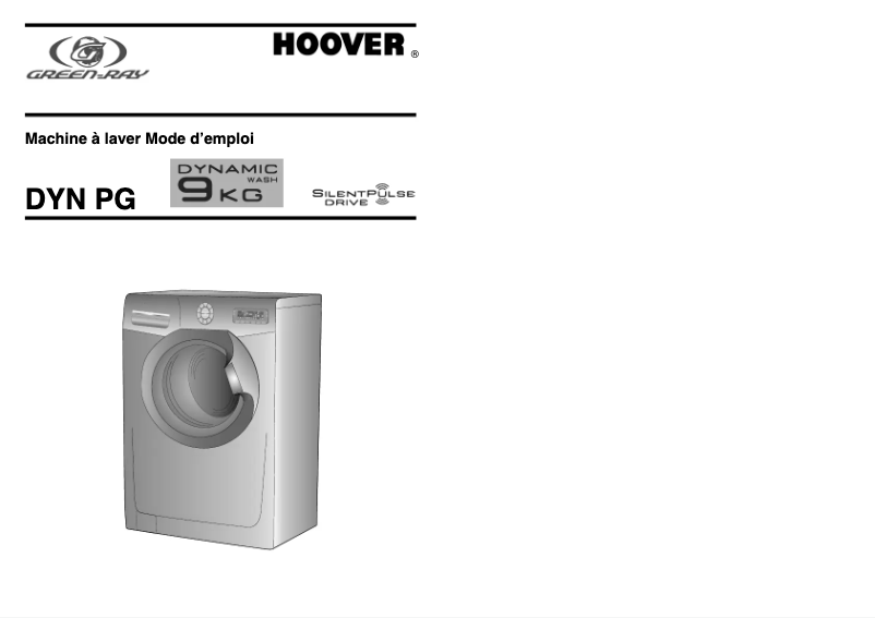 Page n°1 - Manuel utilisateur Hoover DYN 9146PG-47