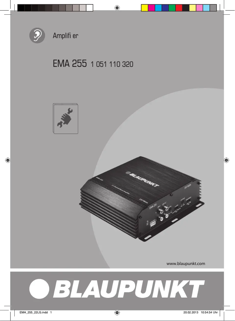 Page 1 de la notice Manuel utilisateur Blaupunkt EMA 255