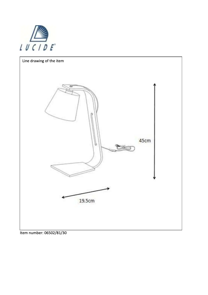 Page n°1 - Manuel utilisateur Lucide Nordic