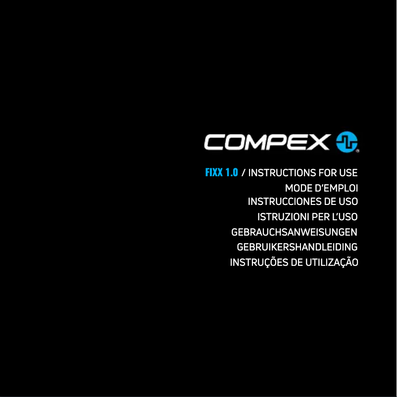 Page n°1 - Manuel utilisateur Compex Fixx 1.0 Massager