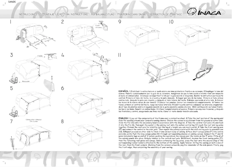 Page n°1 - Manuel utilisateur Inaca Sands 250