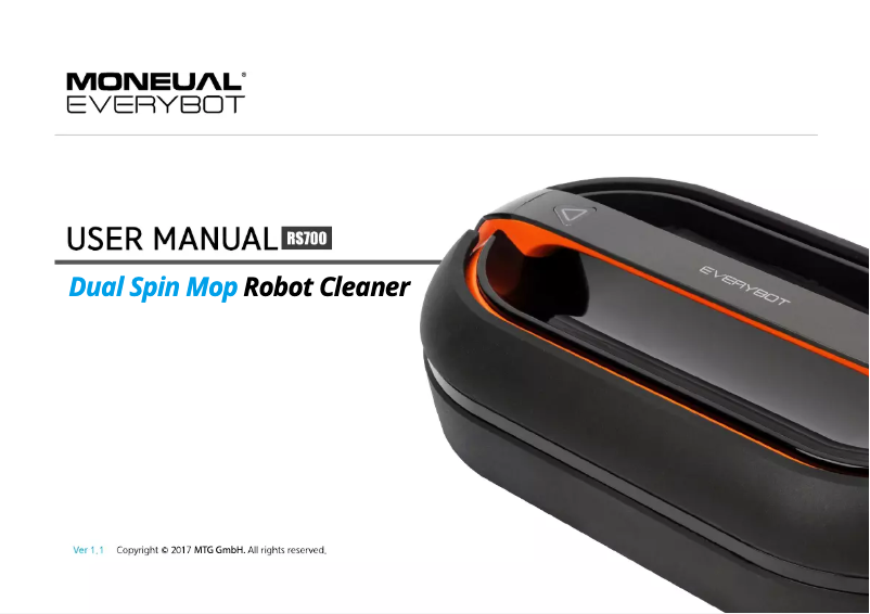 Page n°1 - Manuel utilisateur Moneual RS 700